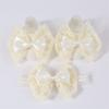 Baby Knitted Breathable Lace Bow Floor Socks + Hairband Color Matching Set