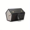 1pc Glasses Storage Box Foldable Five Piece Box Multifunctional Multi Grid Glasses Jewelry Storage Leather Handmade Glasses Box