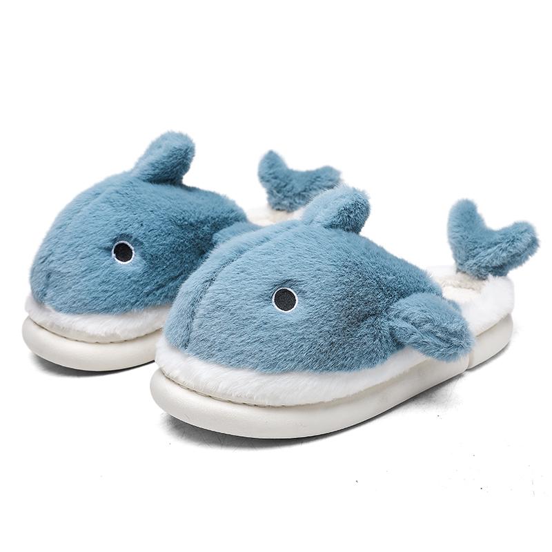 Горячая Распродажа Тапочки Акула Мужская Зимняя Домашняя Обувь Теплые Пушистые Тапочки Мужские Дизайнерские Мультяшные Хлопковые Тапочки Унисекс chanclas de hombre