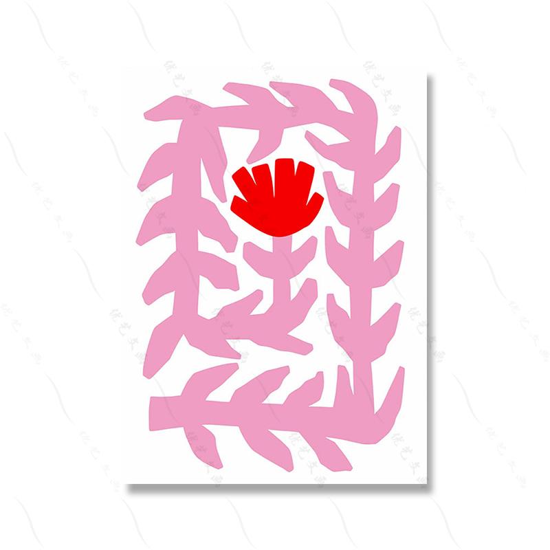 Розовый Матисс Баухаус Цветочный рынок картина маслом без рамки Галерея Пикассо настенное искусство холст печать плакатов картина Декор в гостиную