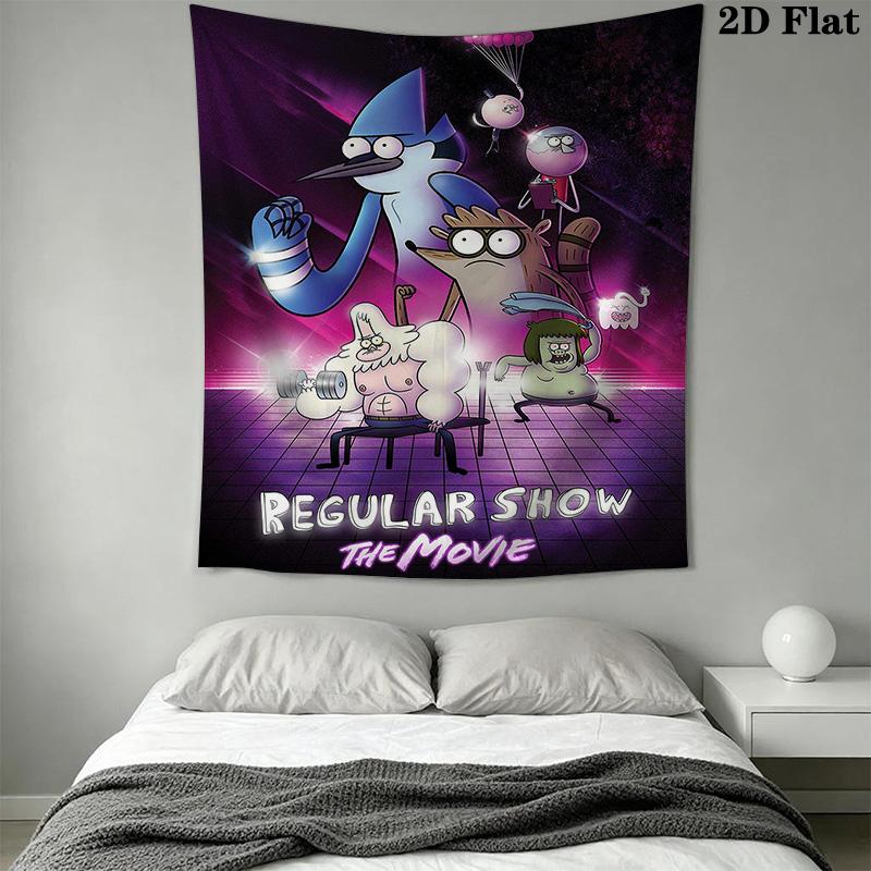 Regular Show Pattern Home Decor Tapestry, Wall Hanging, Decorative RV Wall Cloth.SGT0917173