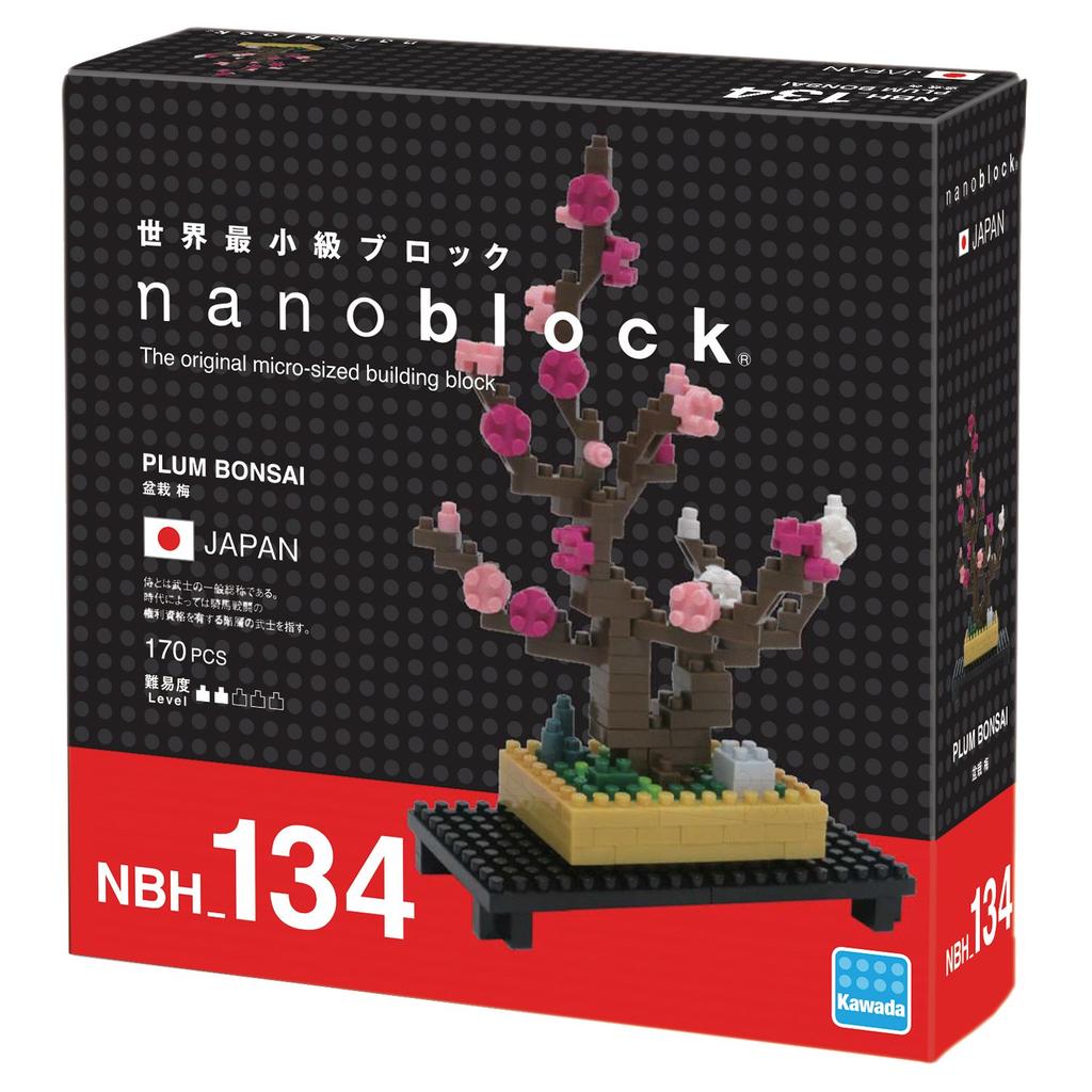 Kawada Nanoblock Бонсай Слива 80ммx128ммx40мм NBH134