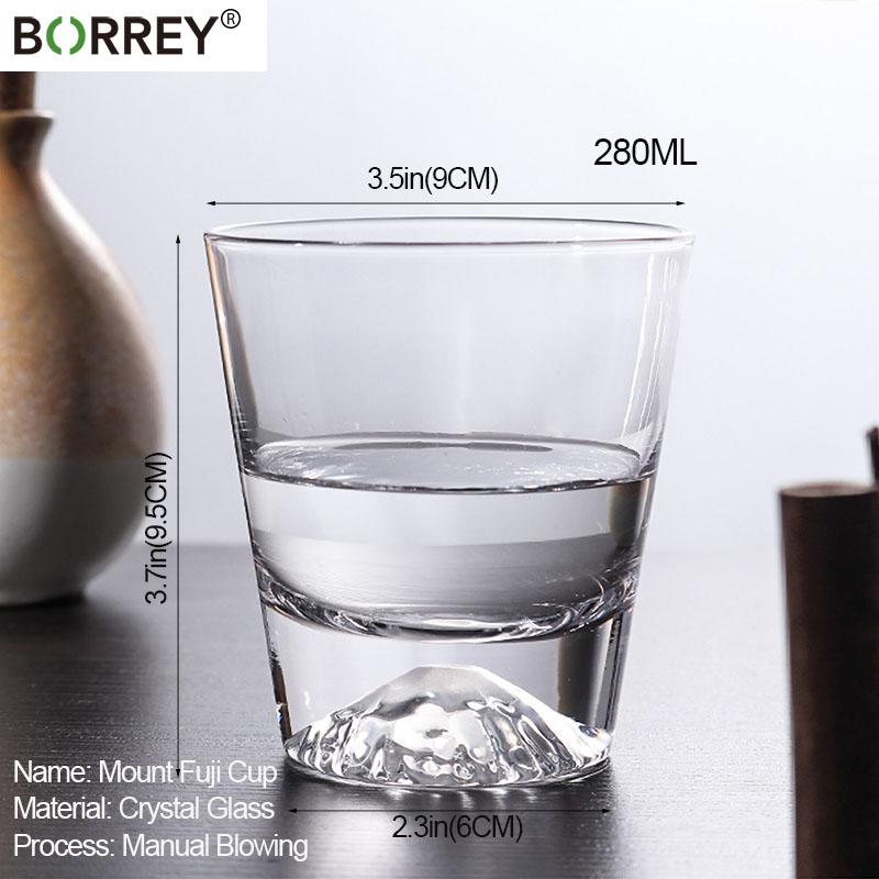 Бокал BORREY Mount Fuji, бокал для вина, бессвинцовый прозрачный кристалл, чашка для пива, виски, бренди, водки, посуда для напитков с несколькими узорами, подарки для бара