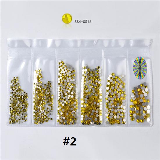 1 сумка, смешанные размеры, Стразы для ногтей, кристаллы, стекло, алмаз, драгоценный камень, украшения для дизайна ногтей, маникюрные инструменты, 20 цветов на выбор