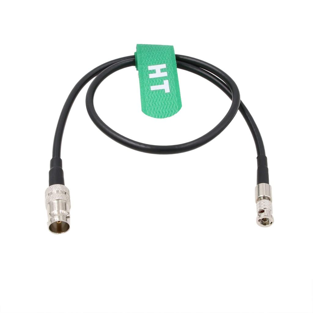 HangTon 6G SDI Video Cable HD Micro BNC To Female BNC Adapter Blackmagic Video Assist Monitor 50cm 5"