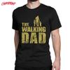 Cotton The Walking Dad Men T Shirts The Walking Dead Father Day Zombie Tee Shirt Short Sleeve Crew Neck T-Shirts Cotton Summer Tops