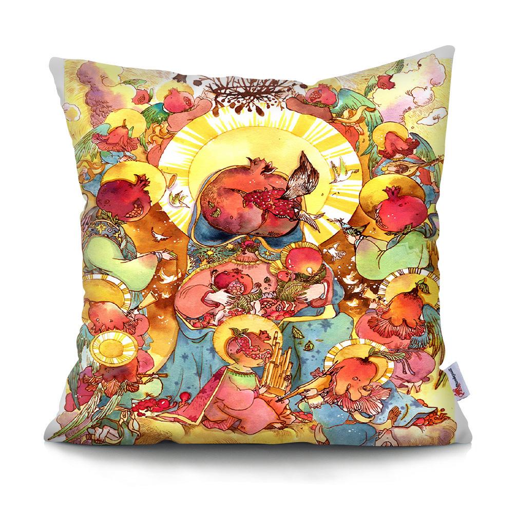 Plant and Fruit Printed Pattern Cushion Cover for Home Living Room Sofa Bedroom Decoration Waist Cushion Pillowcase