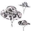 Summer Camouflage Bucket Hat For Women Men Wide Brim UV Protection Hiking Fishing Hat Breathable Mesh Outdoor Male Sun Beach Cap