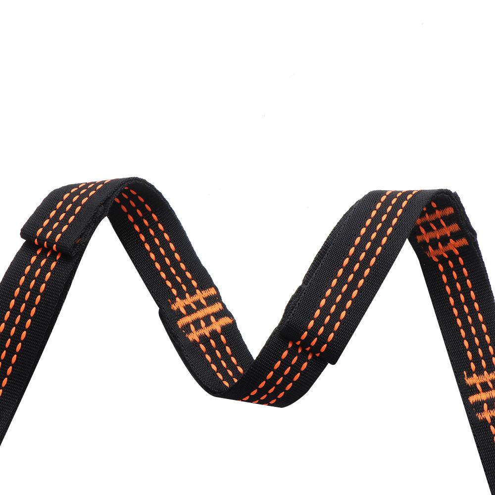 2 Pcs/Set Fashion 5 Rings High Load-Bearing Polyester Rope Reinforced Hammock Strap Camping