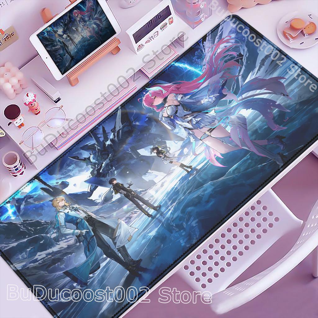 Wuthering Waves КАРЛОТТА Коврик для мыши Игровые аксессуары Aemeath Игровой коврик для стола с клавиатурой Нескользящий Большой ковер для ПК Коврик для мыши