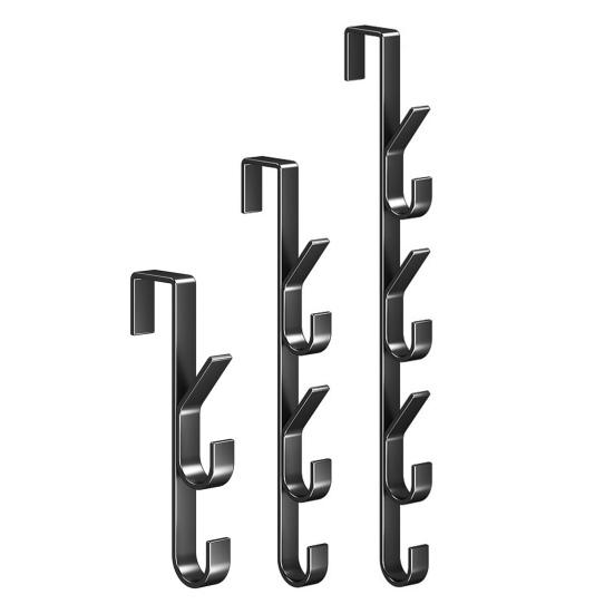 Door Hook Metal Coat Rack Strong Load-bearing Space Saving Simple Installation Hats Bags Organizer Towel Clothes Hanger