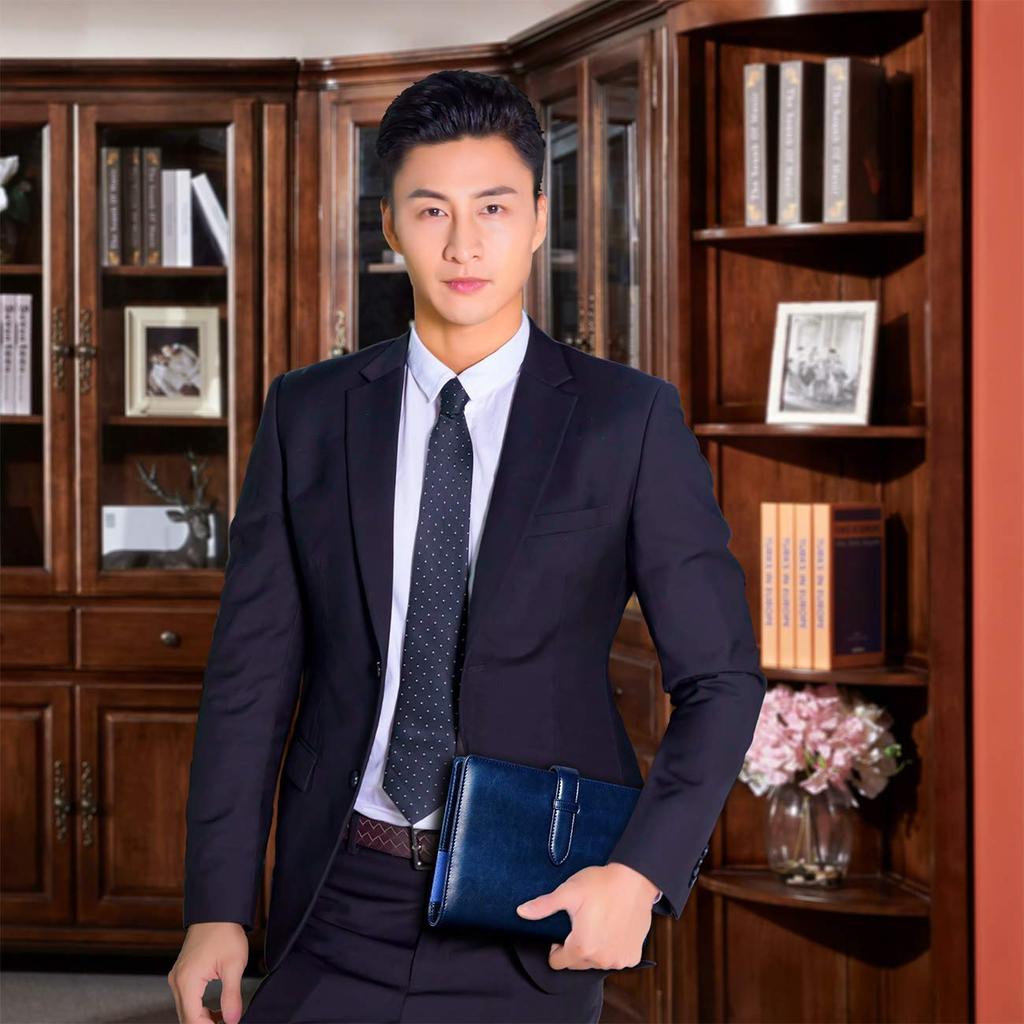 RIHUA A5 System Notebook with Schedule Card Leather A5 System Planner Business Office Supplies Planner, 6-Ring Refills, Book, Storage, Planner, Cover,