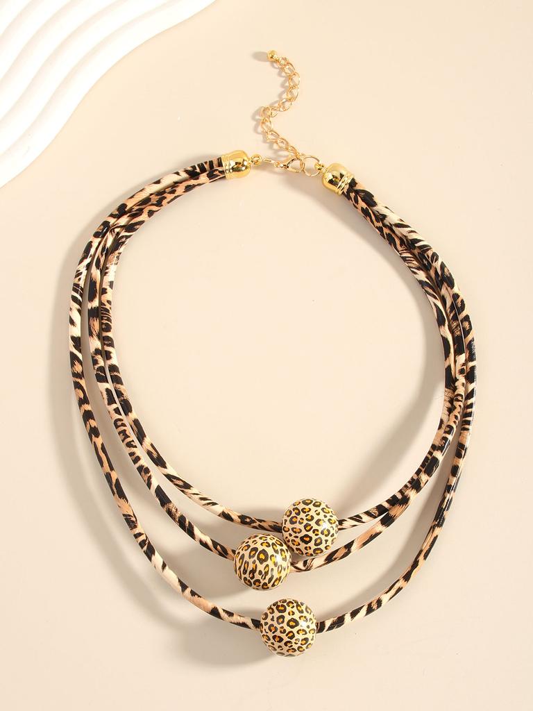 Модное леопардовое ожерелье для женщин и дам