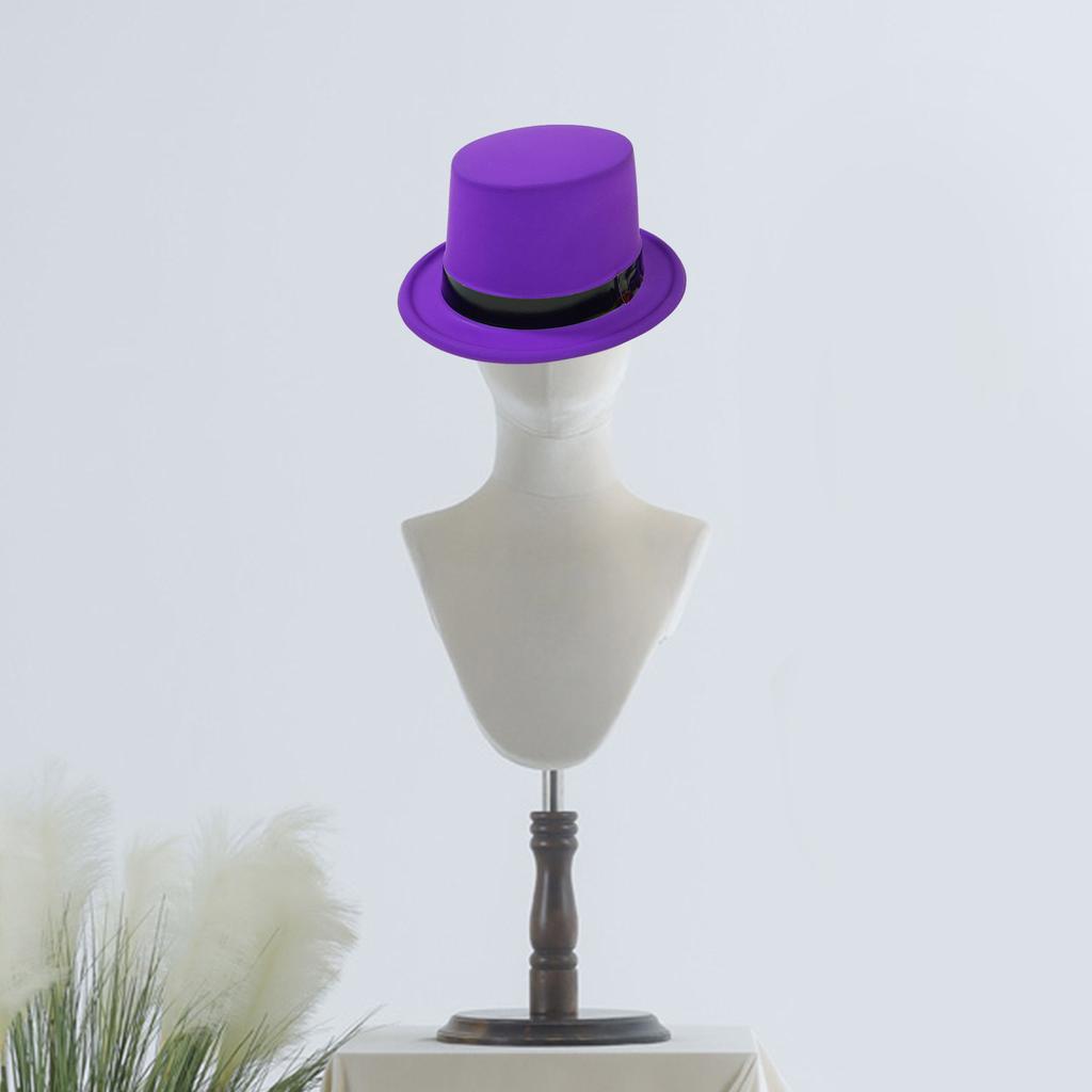Popular Top Hat with Bright Fluorescent Color for Holiday Fashion Masquerades Party Jazzy Hat Stage Performers Party Hat