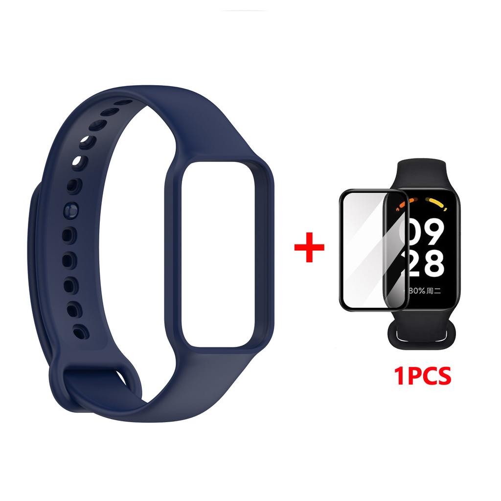 Replacement Strap For Redmi Smart Band 2 Silicone Watchbands Strap For Xiaomi Smart Band 8 Active Strap Bracelet