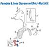 Self Tapping Screw Clips Car Bumper Carbon Steel Fasteners 20pcs Nylon Durable Set for Auto  Shield Panel Fixing