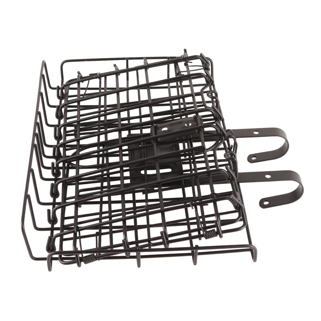 Складная задняя корзина для велосипеда, прочная, съемная, из проволочной сетки, нержавеющая, водонепроницаемая, для горного велосипеда
