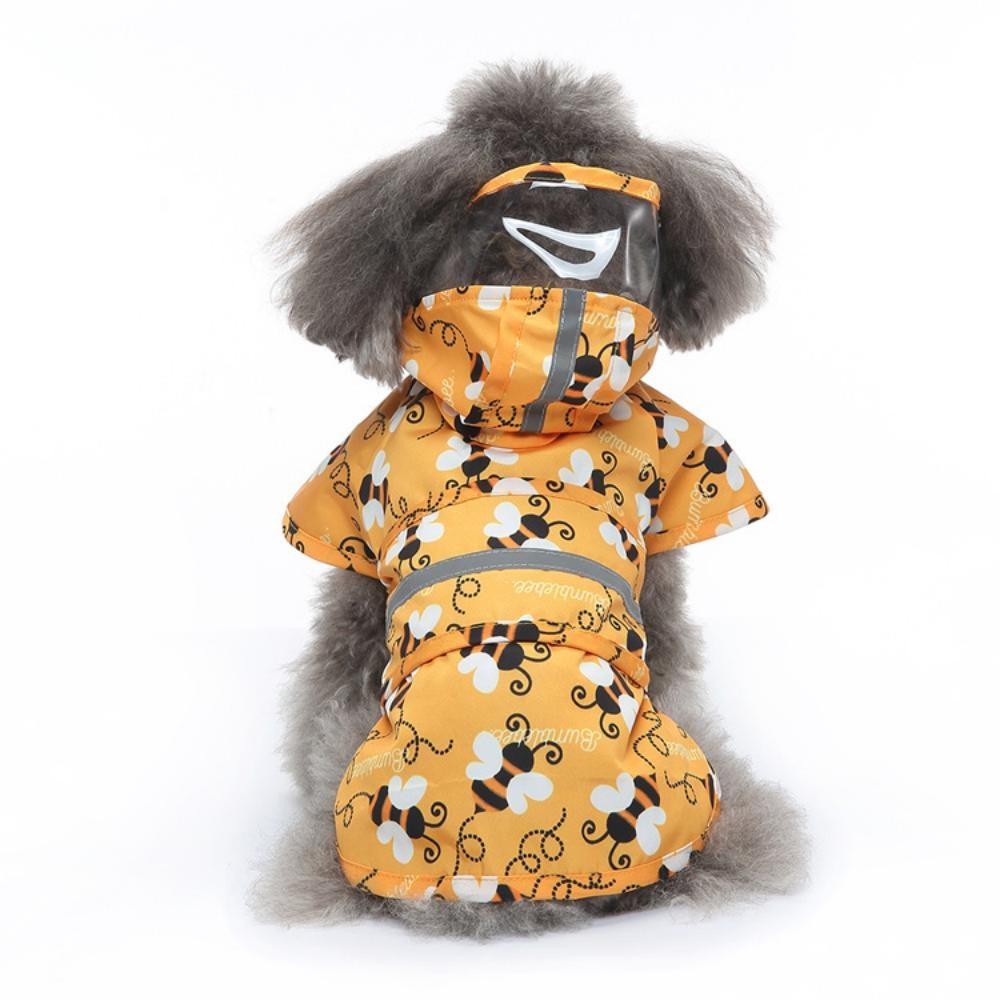 Waterproof Pet Dog Raincoat Jumpsuit Reflective Rain Coat Sunscreen Outdoor Clothes Jacket for Large Small Dog Puppy