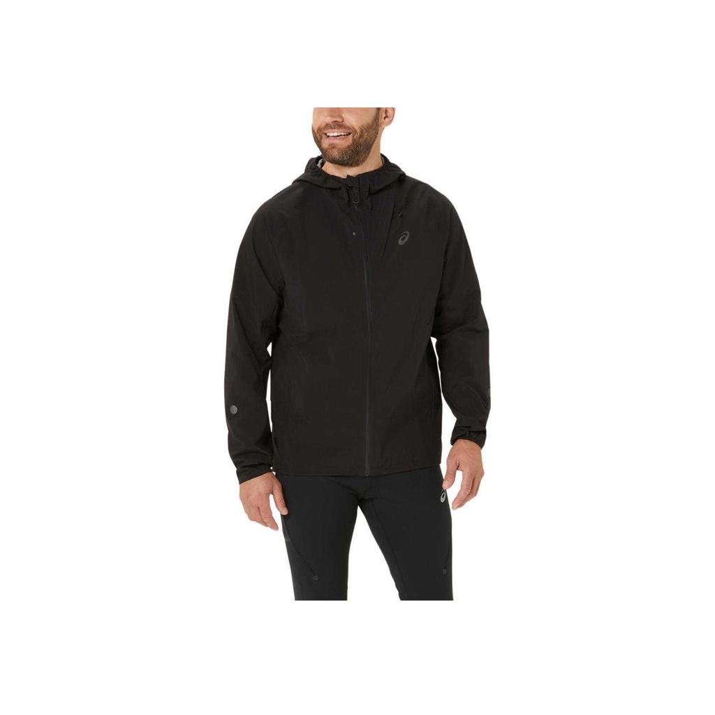 Asics Metarun Waterproof Breathable Hooded Long Sleeve Jacket Men Jacket Black 2011D121-001