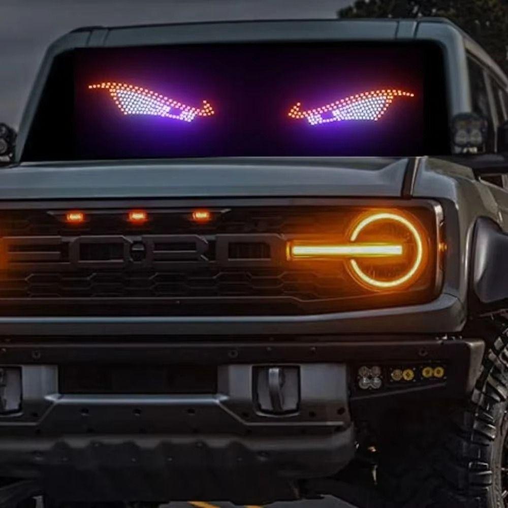 5V Devil Eyes Light Multi-Mode LED Windshield Display Car Decor Light  Automotive Interior