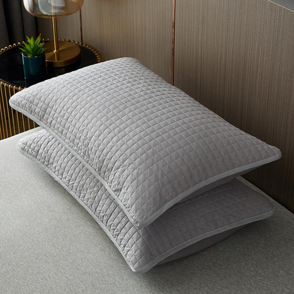 2PCS Sweatproof Dust Proof Pillow Cases Stain Prevention Pillow Towel Pillows Isolation Layer Hotel