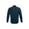 Under Armour Rush Logo High Neck Solid Color Sports T Shirt Men Tops Blue 1366168-413