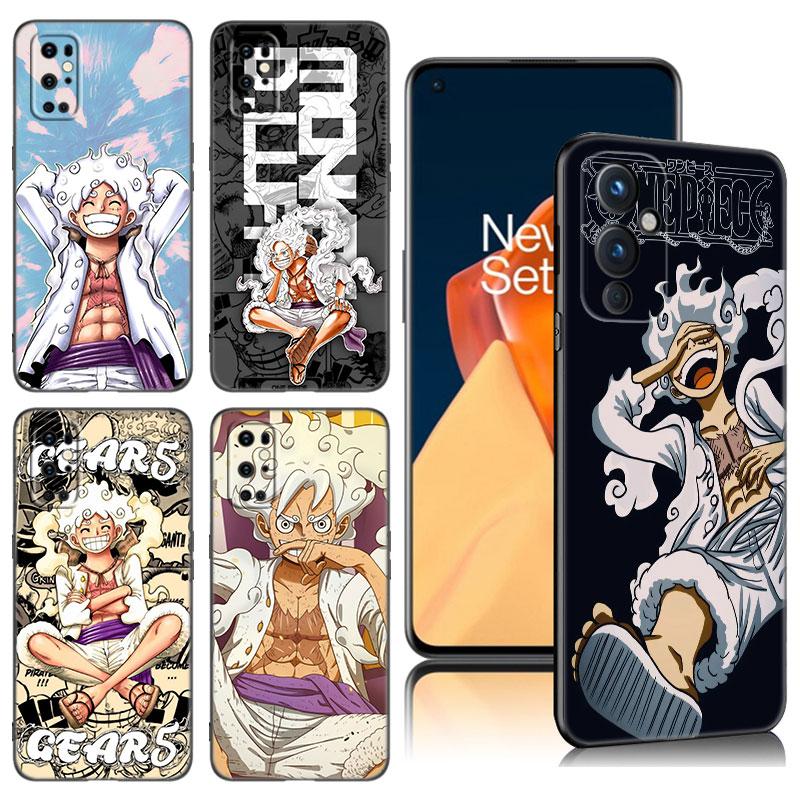 Luffy's Gear 5 Anime Black Silicone Phone Case For OnePlus 9 10 11 12 ACE 2V Pro 9RT 10T 10R Nord CE 2 3 Lite N10 N20 N30 5G