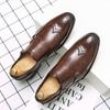British Men Dress Shoes Plus Size 38-48 Elegant Men Buckle Leather Shoes Men Formal Social Shoes Men Oxfords High Quality Shoes