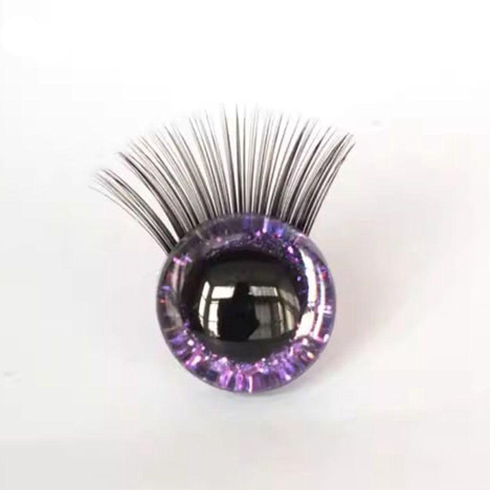 10 Colors Glitter Crystal Eyes Doll Accessories Eyes with Eyelash New Eyes Crafts  Doll Accessories