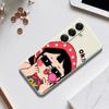For Samsung Galaxy S25 Case Cute Kid Pattern Printing Straight Edge TPU Phone Back Cover