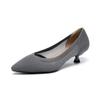 Pointed Toe Shallow Mouth Fabric Flat Bottom Women's Solid Color Knitted Soft Bottom Large Size 34-43