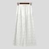 INCERUN Men Drawstring Elastic Waist Lace Patchwork Beach Loose Long Pants