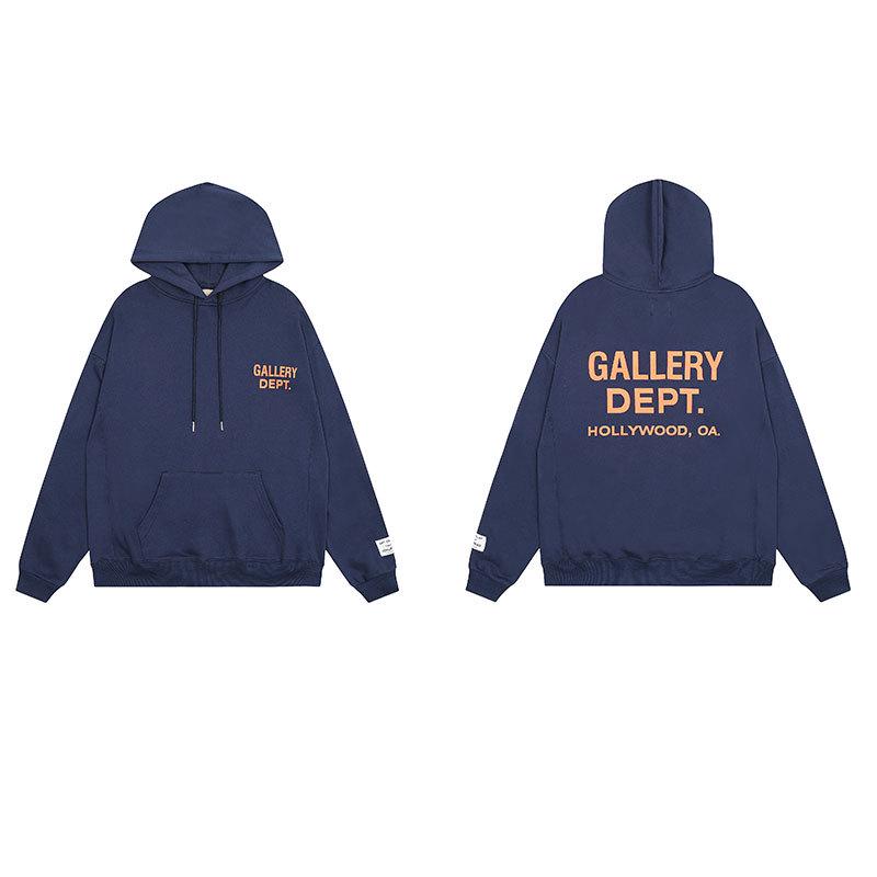 GALLERY DEPT Ink Splatter Graffiti Unisex Cotton Hoodie Set - Autumn Loose Fit