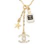 Колье с логотипом Coco Женское колье Золотое ABF056B19288NADGC