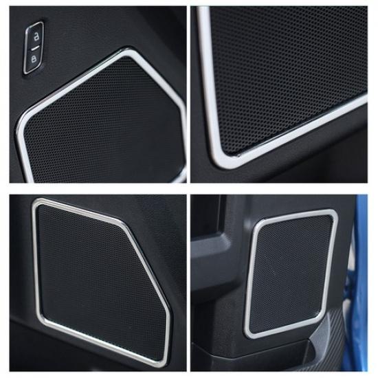 Car Door Loudspeaker Speaker Cover Trim Decor Frame for Ford F150 2015-