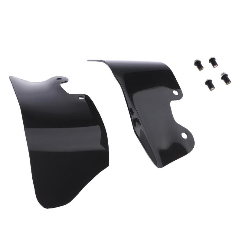 1 Pair Left & Right Side Wind Deflectors Scratch Resistant for BMW R1200GS (Black)