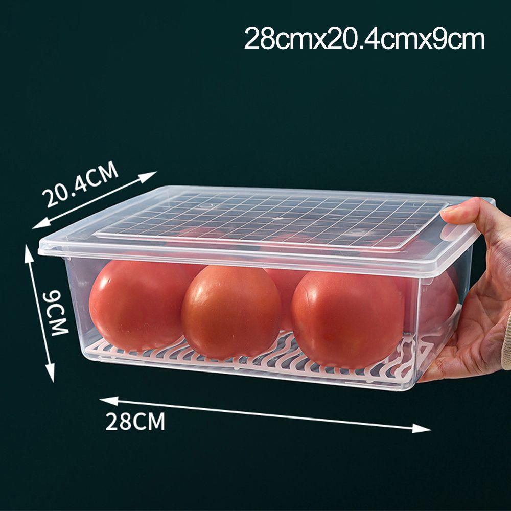 Supplies Vegetable Meat Refrigerator Organizer Freezing Food Drain Storage Box Drainage Container