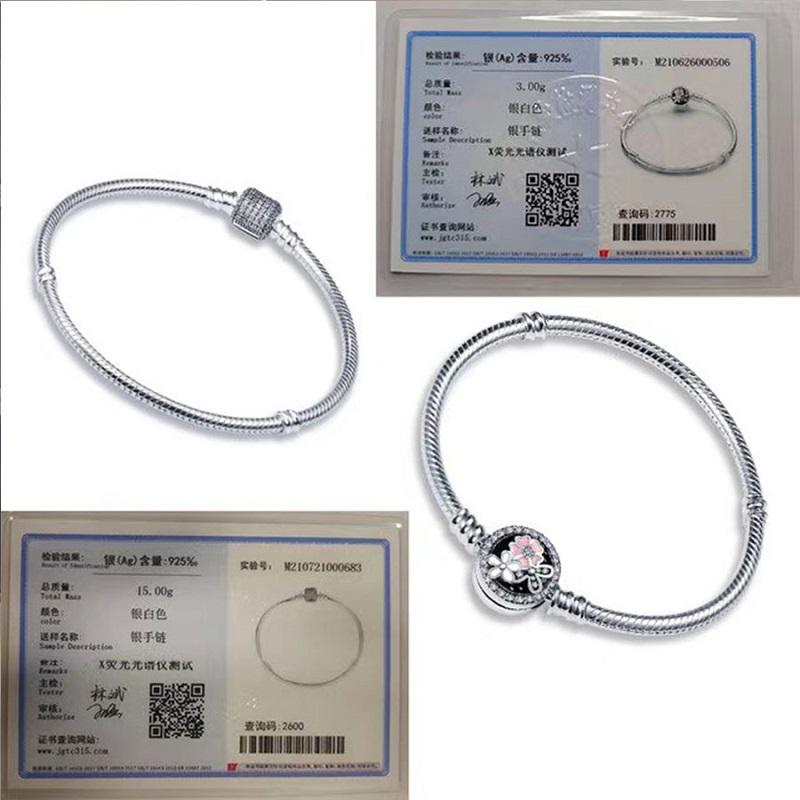 1/100 S925 silver heart crown snake bone bracelet women fashion jewelry DIY bracelet gift for her