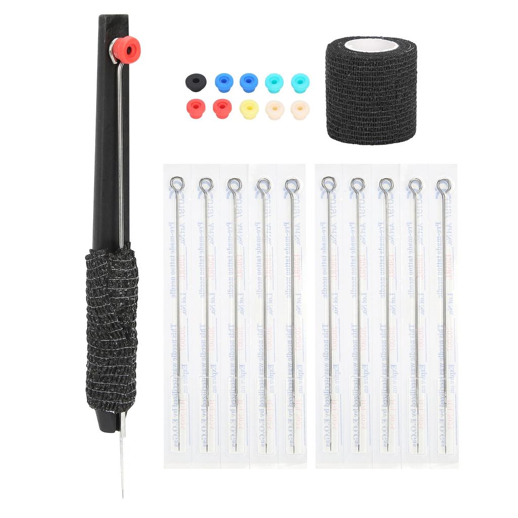 Hand Tattoo Pen Stainless Steel Tattoo Needle Bandage Grommet Tattoo Tool Kit Accessory Aiguille De