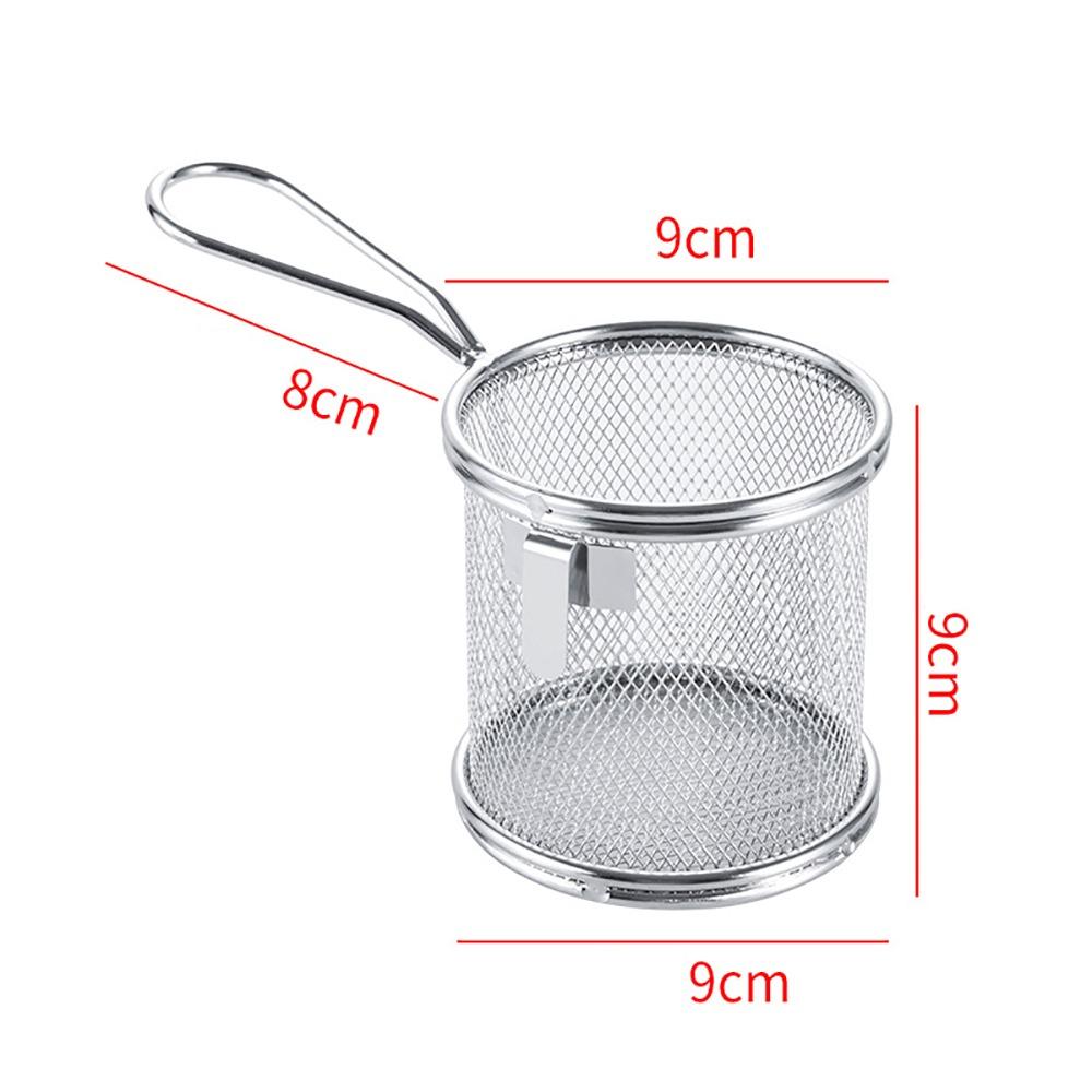 Подвесной дуршлаг из нержавеющей стали 304, серебристый, сетчатый фильтр для хот-пота, корзина для жарки во фритюре, кухня