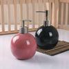 Press Type Ceramic Hand Soap Bottle Refillable Bath Lotion Pump Jar Liquid Soap Container  Home