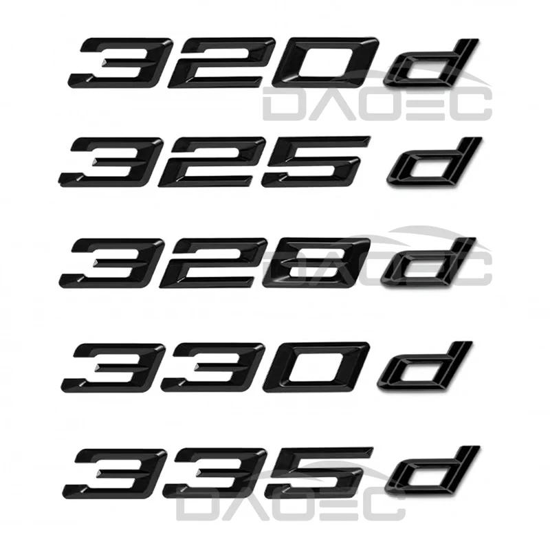 Car 3D ABS Trunk Letters Logo Badge Emblem Decals Sticker For BMW 3 series 320d 325d 328d 330d 335d E46 E90 E91 F30 F31 F34 G20 SU1