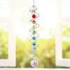 Подвеска из искусственного хрустального шара со спиральным хвостом, декоративная подвеска, ветряная вертушка, создатель радуги, двойная спираль