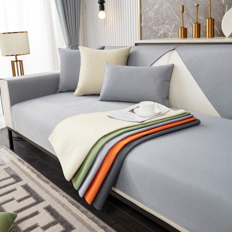 Waterproof Sofa Cushion Urine Insulation Anti-Scratching Four Seasons Universal Non-Stick Wool Sofa Cover Towel Faux Leather Spring and Autumn