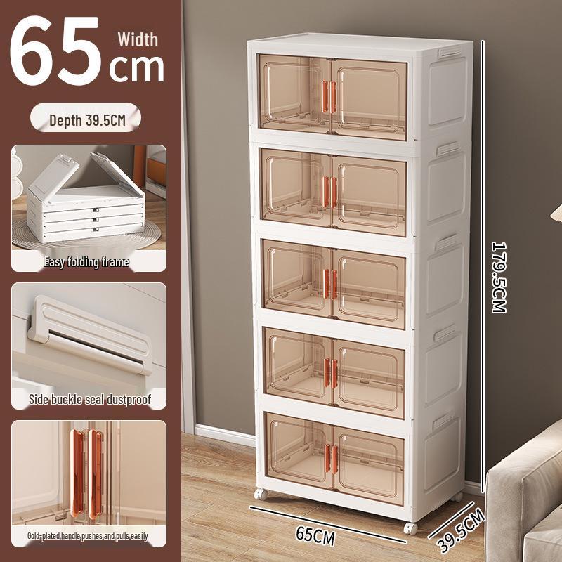 Foldable Children's Wardrobe: Plastic Organizer for Baby Clothes, Toys, Snacks