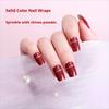 Однотонный Градиентный Глиттерный Лак для Ногтей Пленка Наклейки для Ногтей, Горячо продаваемые Наклейки для Ногтей, Полное Покрытие
