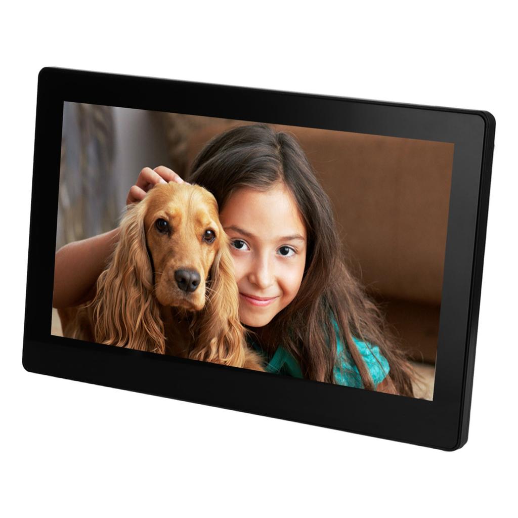 13.3in IPS WiFi Touch Screen Photo Frame 1080P HD Electronic Digital Photo Frame 8GB 100‑240V EU