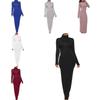 Long Sleeve Stretch Polyester Elegant Bodycon Dress For Office Women