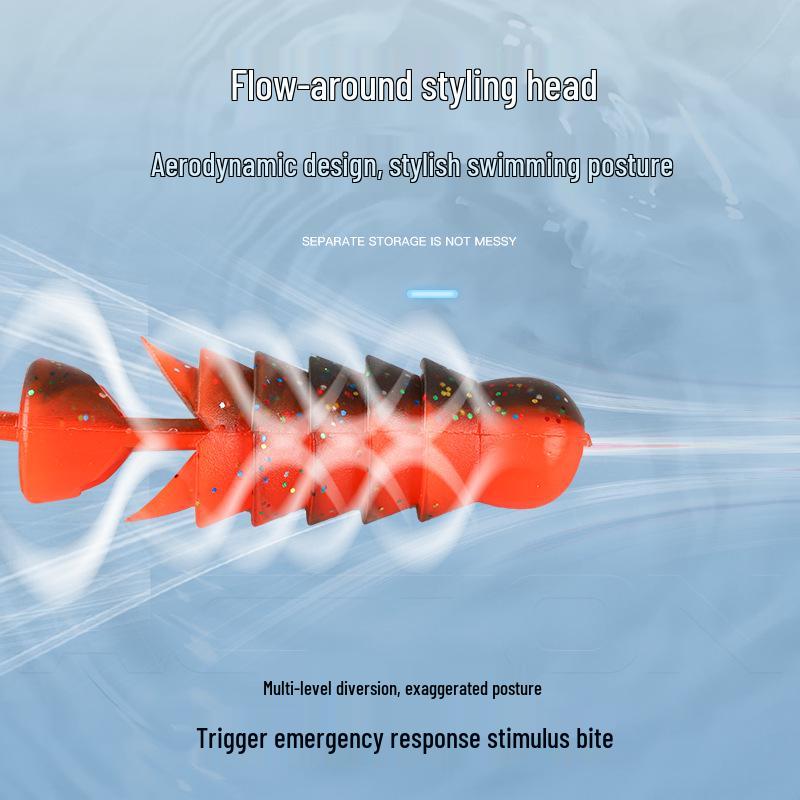 Большая волна, кудрявый хвост, мягкая приманка для окуня и мандаринки