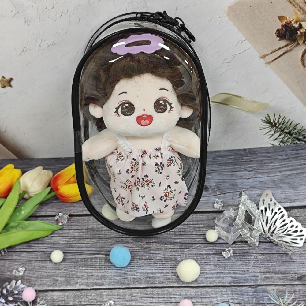 Transparent 20Cm Cotton Doll Display Box Dustproof Pvc 20Cm Doll Takeaway Bag Clear Thicken Cotton Doll Transparent Bag